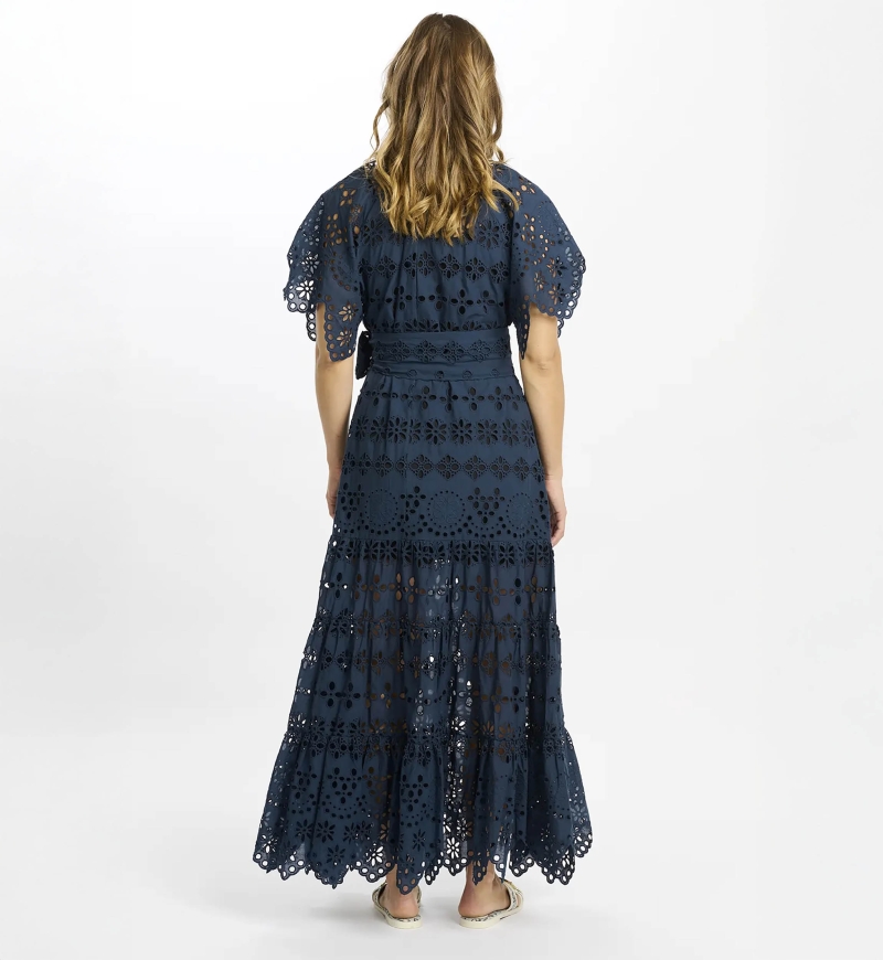 Miss June Paris — Abito Lungo Astrid Navy