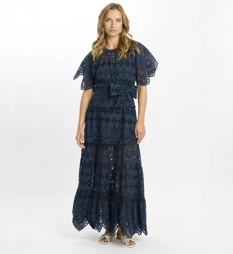 Miss June Paris — Astrid Navy Maxikleid