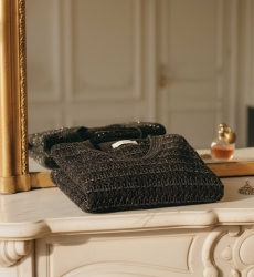 Bluse Derek - Farbe Schwarz - lange Ärmel - Strick - Miss June Paris - 1