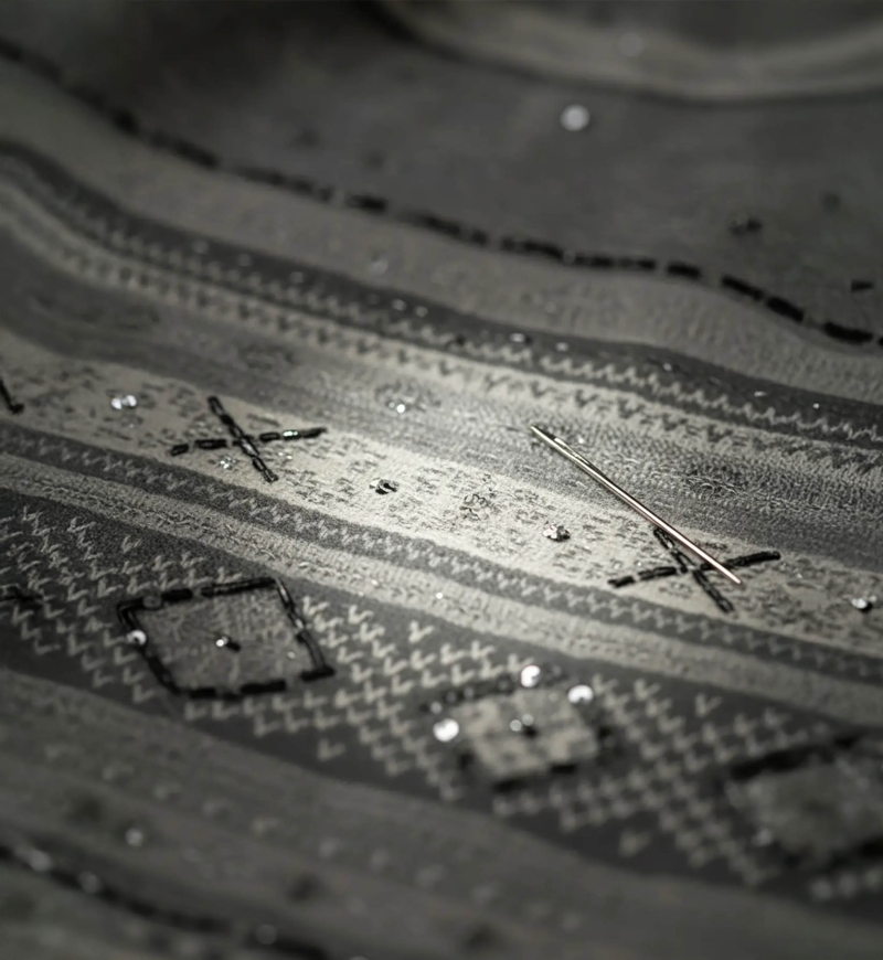 Pañuelo Kendra - lana gris - 3