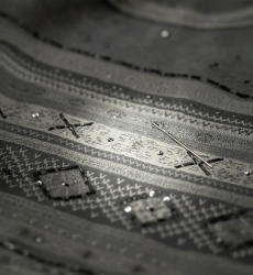 Lenço Kendra - lã cinzenta - 3