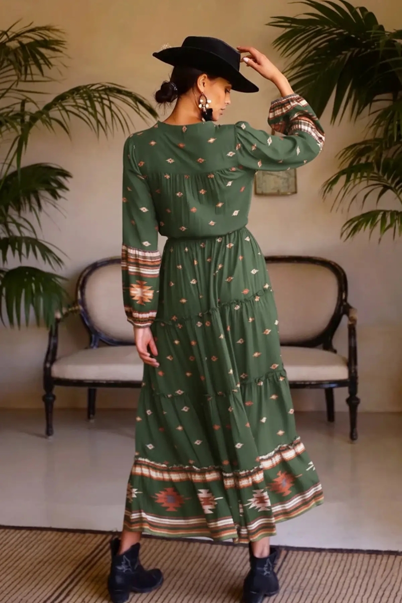 Vestido bohemio largo con mangas largas ANATOLIA - Miss June