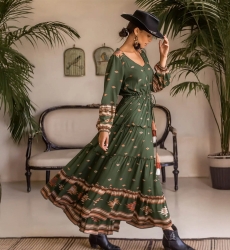 robe longue manche longue boheme ANATOLIA - Miss June