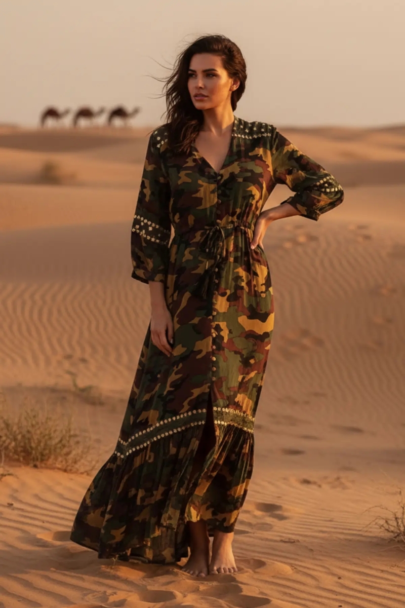 Miss June Paris — Vestido Largo Sahara