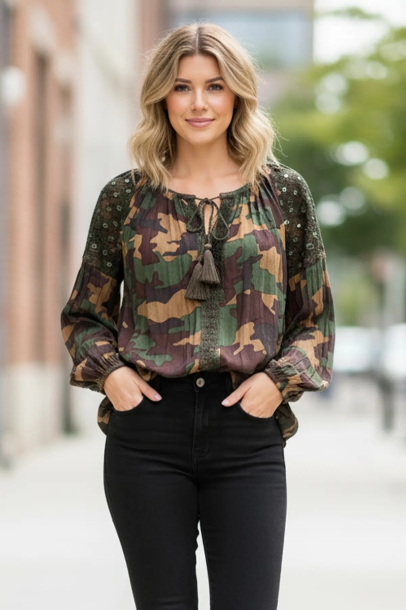 Miss June Paris — Blusa Army