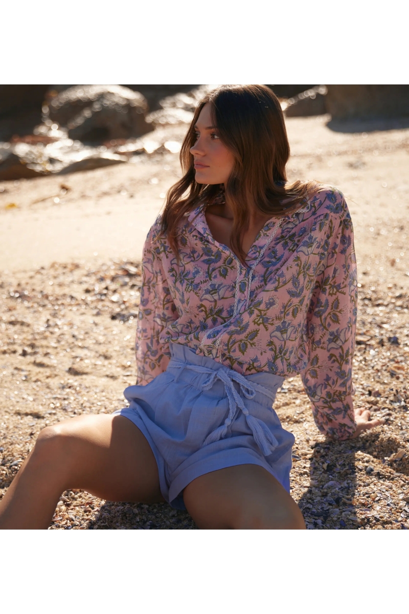 Miss June Paris — Camicia Azalee Rosa