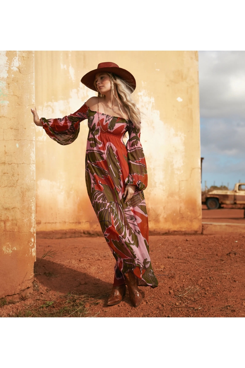 Miss June Paris — Vestido Longo Olympe Rosa