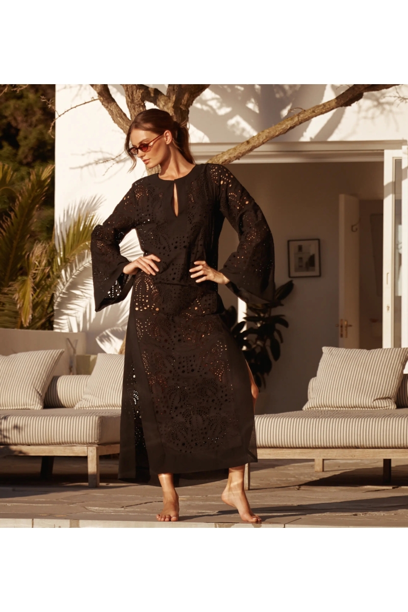 Miss June Paris — Vestido Longo Penny Preto