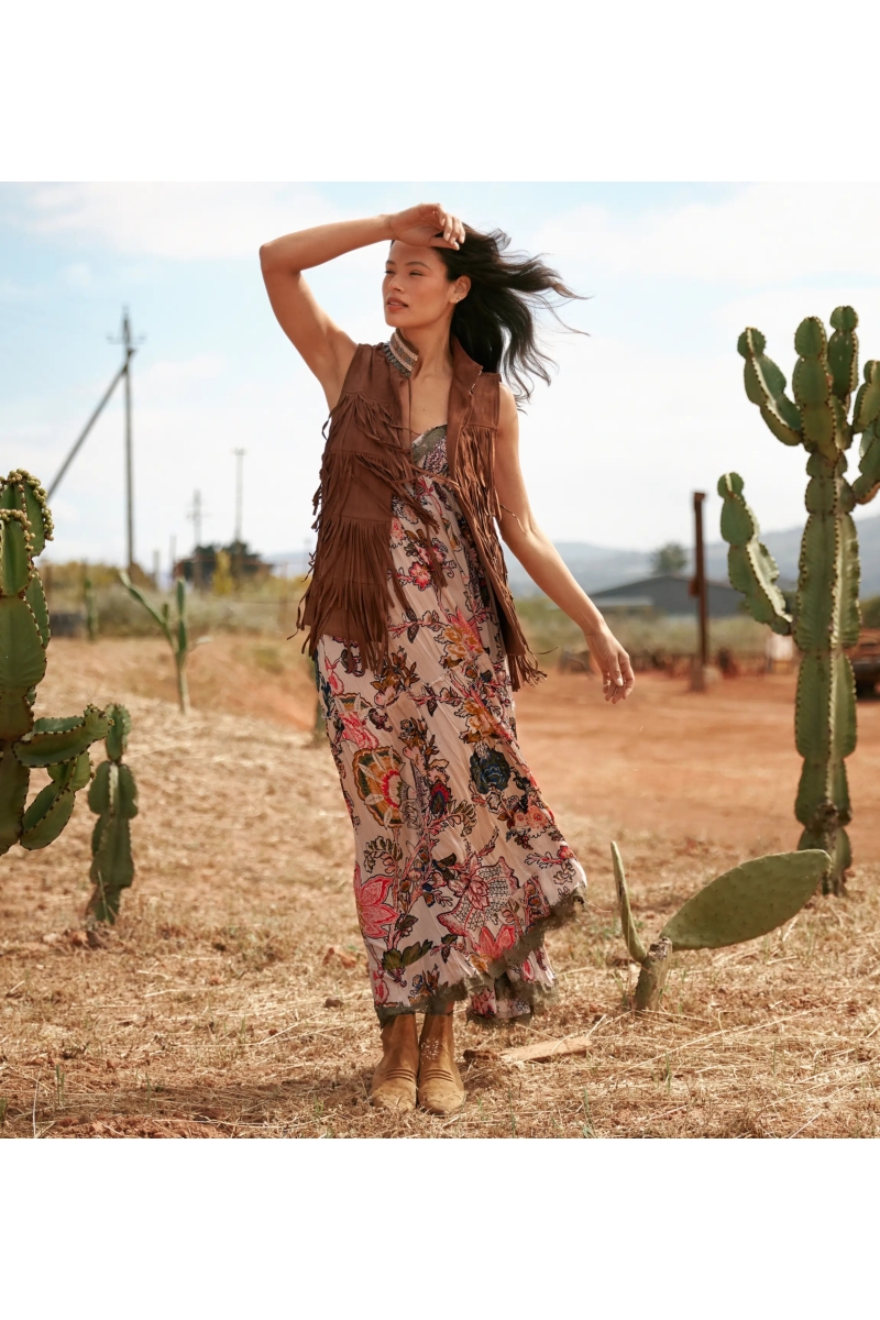 Miss June Paris — Chaleco Sin Mangas Western