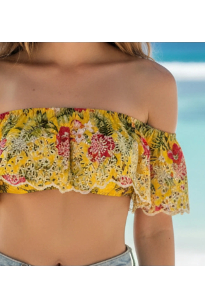 Miss June Paris — Kurzes Top Sun