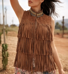 Miss June Paris — Weste Ohne Ärmel Western