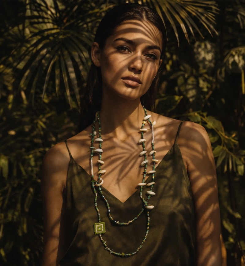 Miss June Paris — Langes Kaia Halskette