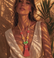 Miss June Paris — Collana Pompoms