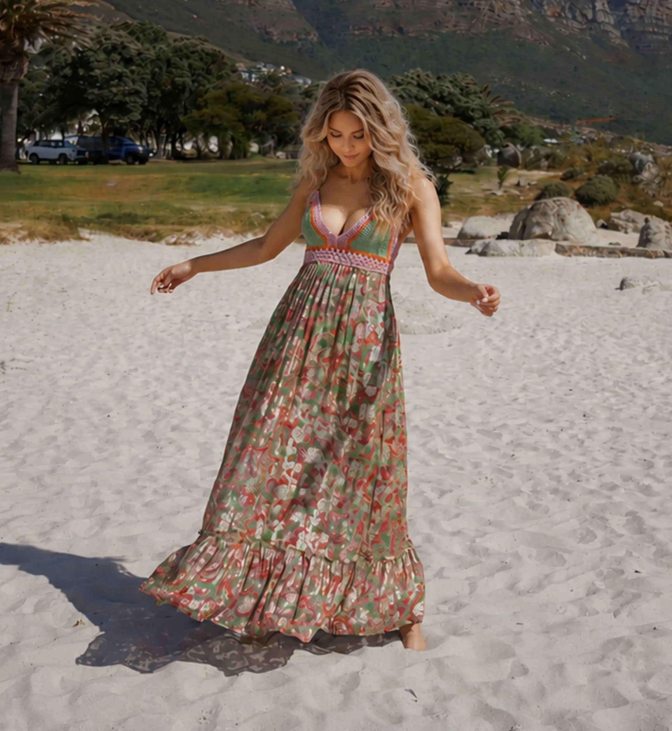 Maxikleid Bari | Lange Kleider — Miss June Paris