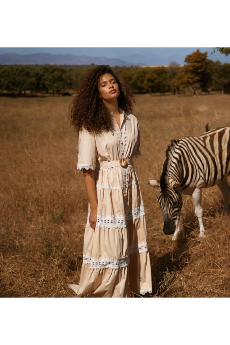 Long Dress Betty in Cotton English Embroidery | Long Dresses — Miss Ju