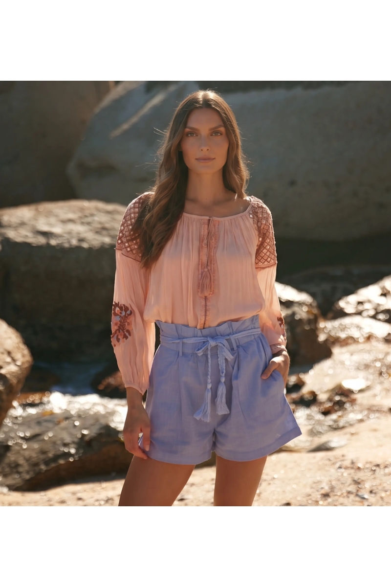 Blouse Russla | Blouse Brodée Bohème — Miss June Paris