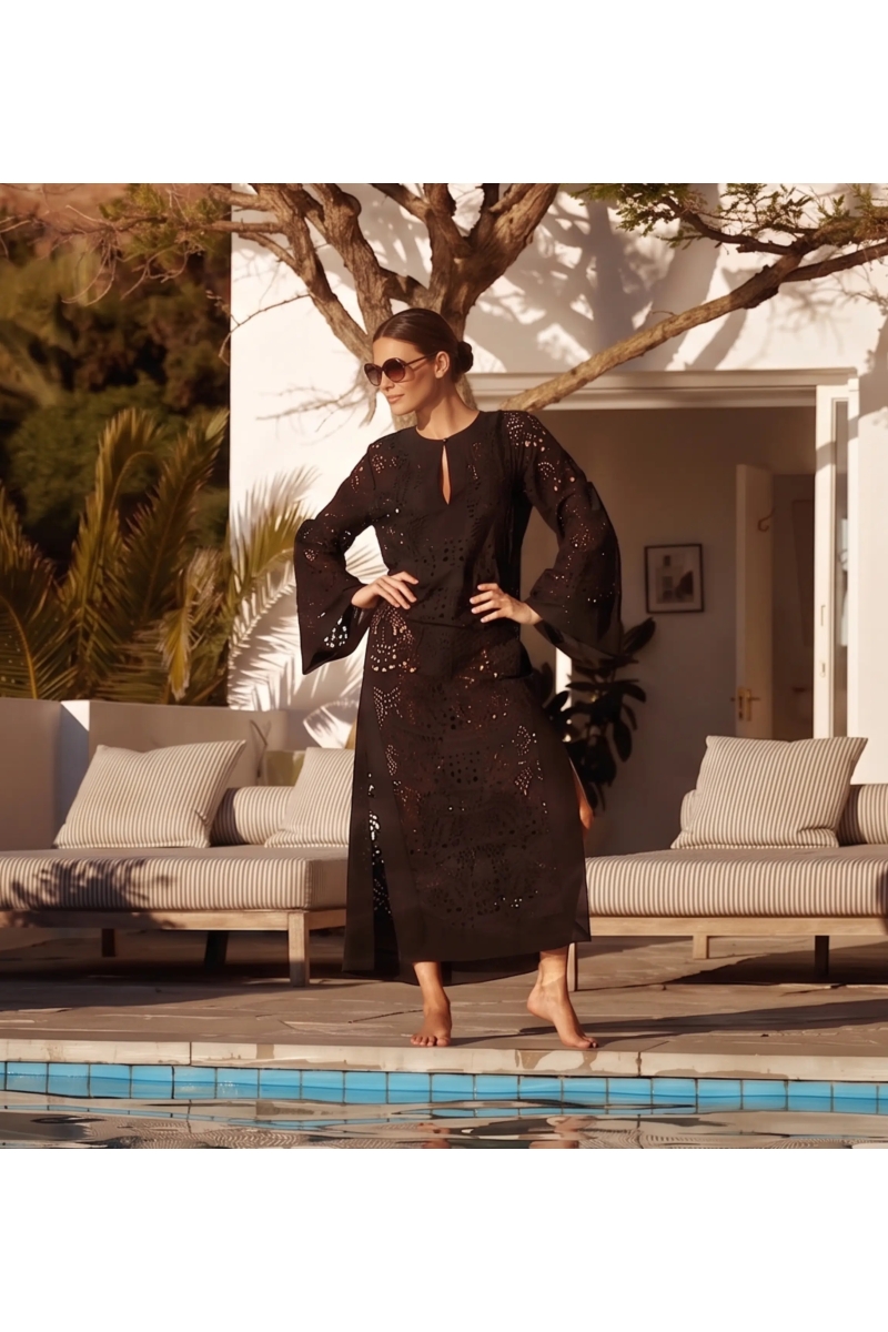 Penny Long Dress Black | Long Dresses — Miss June Paris