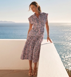 Robe Midi Bruna Rose | Robes longues — Miss June Paris