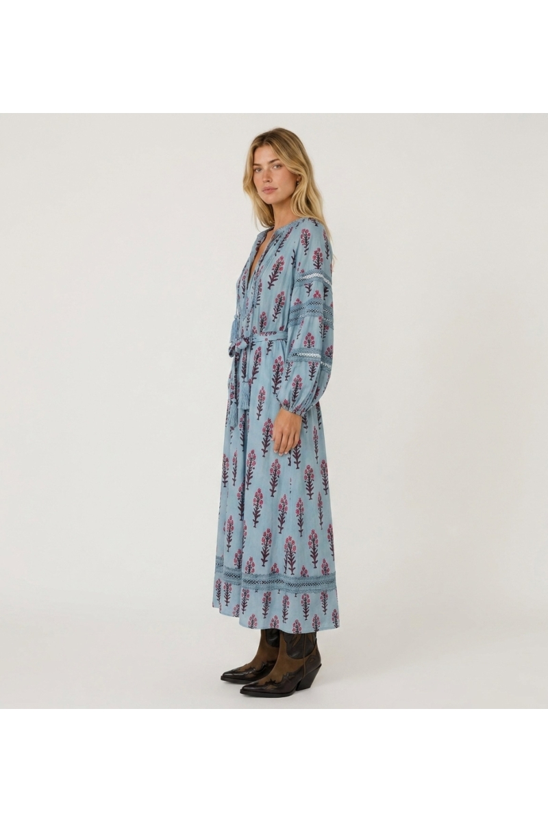 Langes Amberkleid