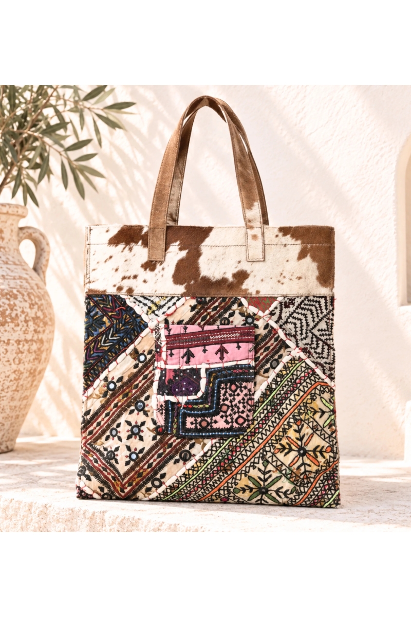 Tole Embroidered Leather Bag | Boho Bag | Miss June
