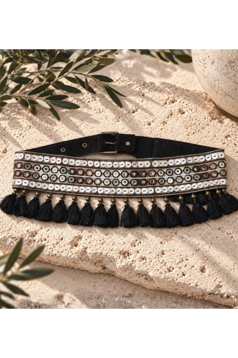 Ceinture Pompom | Ceinture Bohème Femme | Miss June Paris
