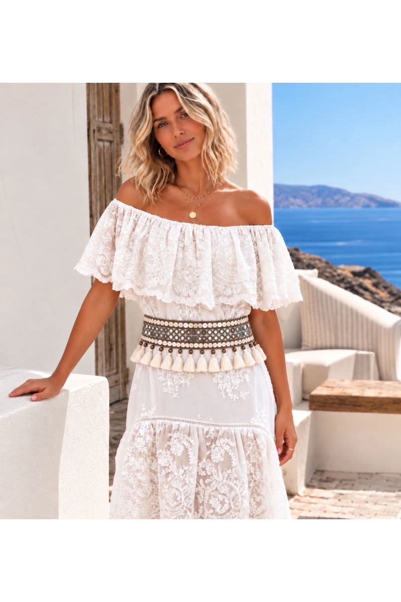 Ceinture Pompom | Ceinture Bohème Femme | Miss June Paris