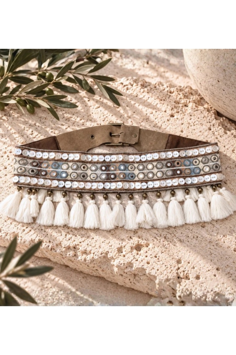 Ceinture Pompom | Ceinture Bohème Femme | Miss June Paris