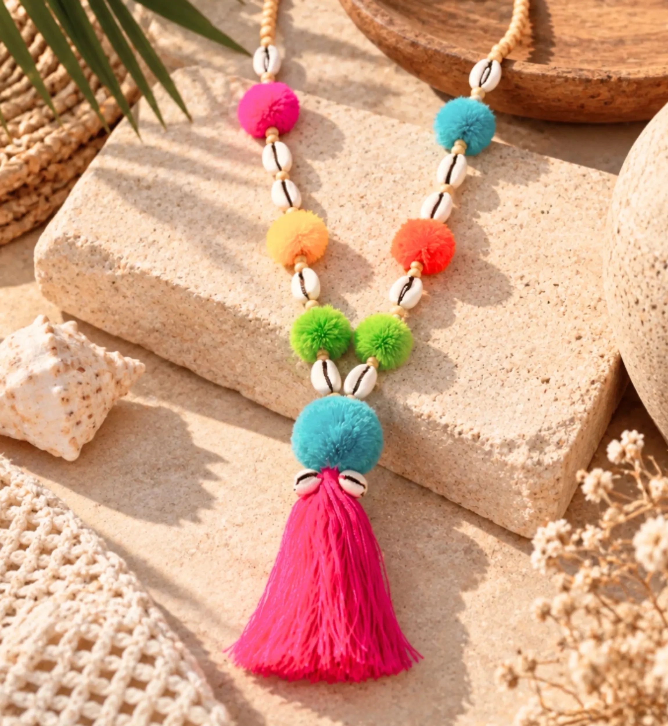 Pompom de colar | Acessórios | Miss June Paris