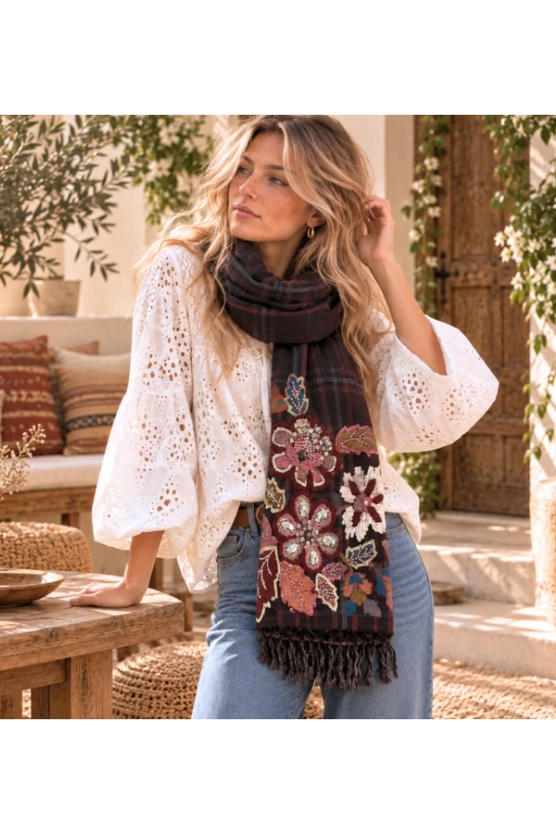 Pañuelo Lucie | Pañuelo Bohemio Estampado | Miss June Paris
