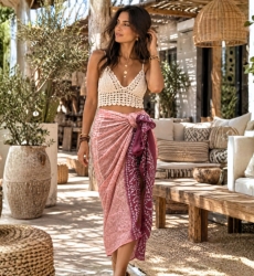 Grande foulard di lusso in seta 250 x 110 cm | Miss June Paris