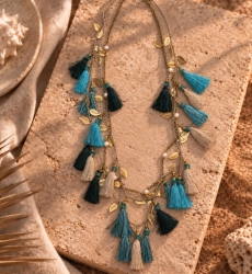 Bohemianna multi-strand necklace with tassels | Miss June Paris
