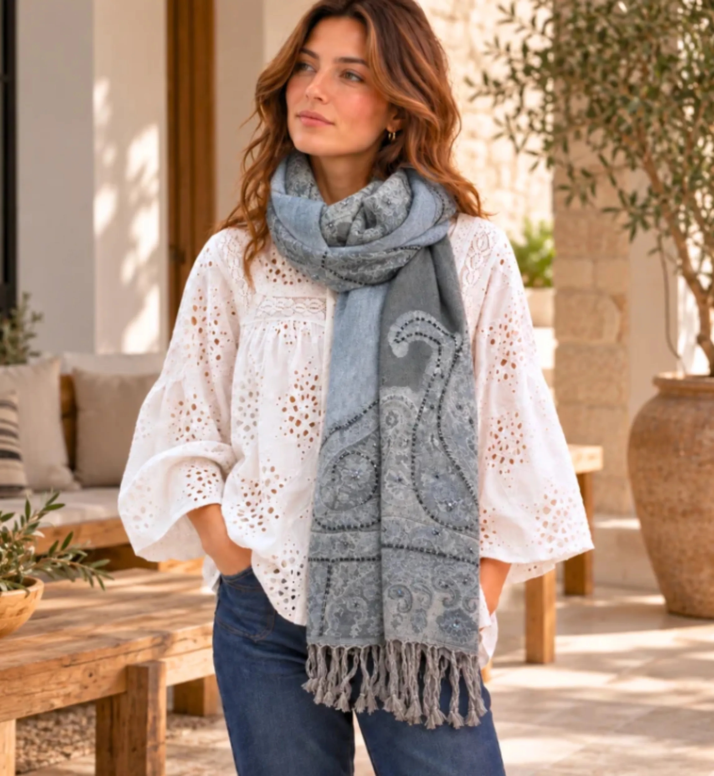 Zuly Scarf | Women's Bohemian Scarf | Miss June Paris