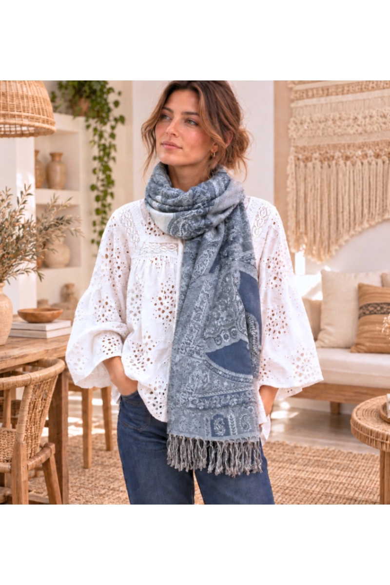 Schal Julie | Leichter Boho-Schal Chic | Miss June Paris