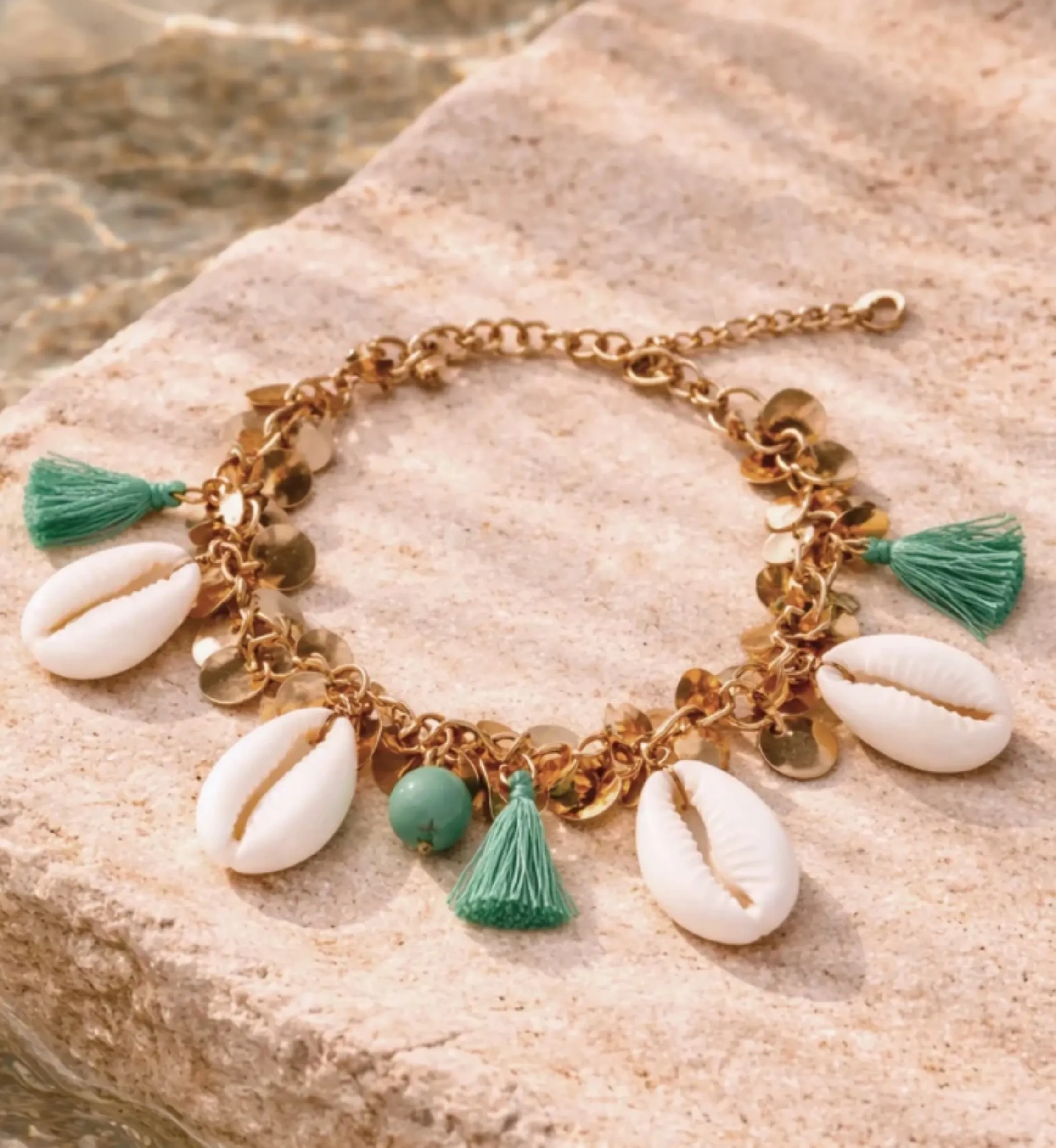 Silk Bracelet | Bohemian Shell Bracelet | Miss June