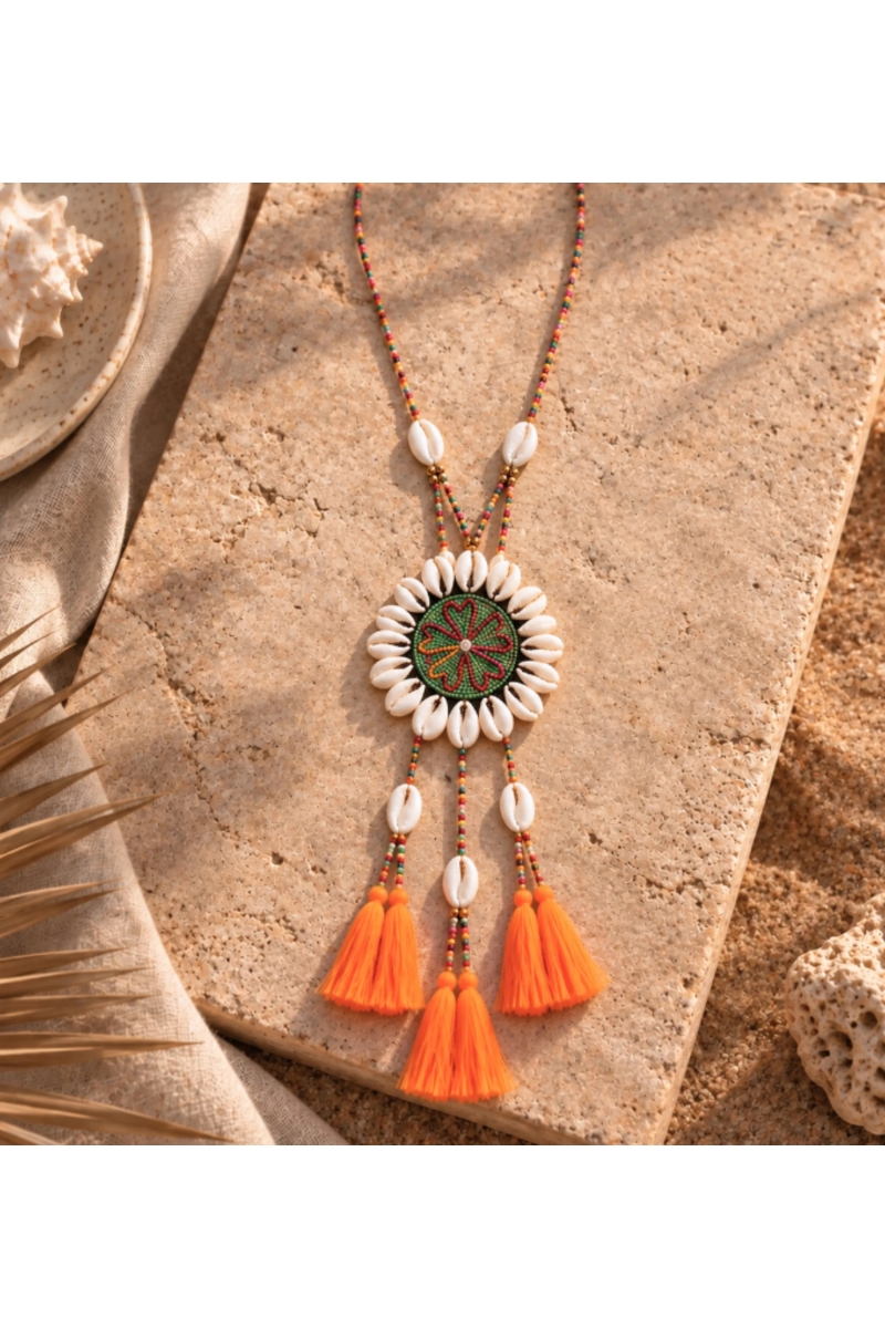 Mokara Long Necklace | Bohemian Sautoir | Miss June