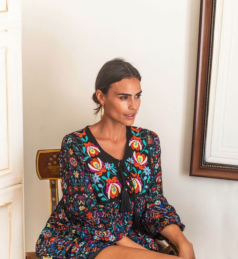 blouse manche longue boheme TAMARA - Miss June