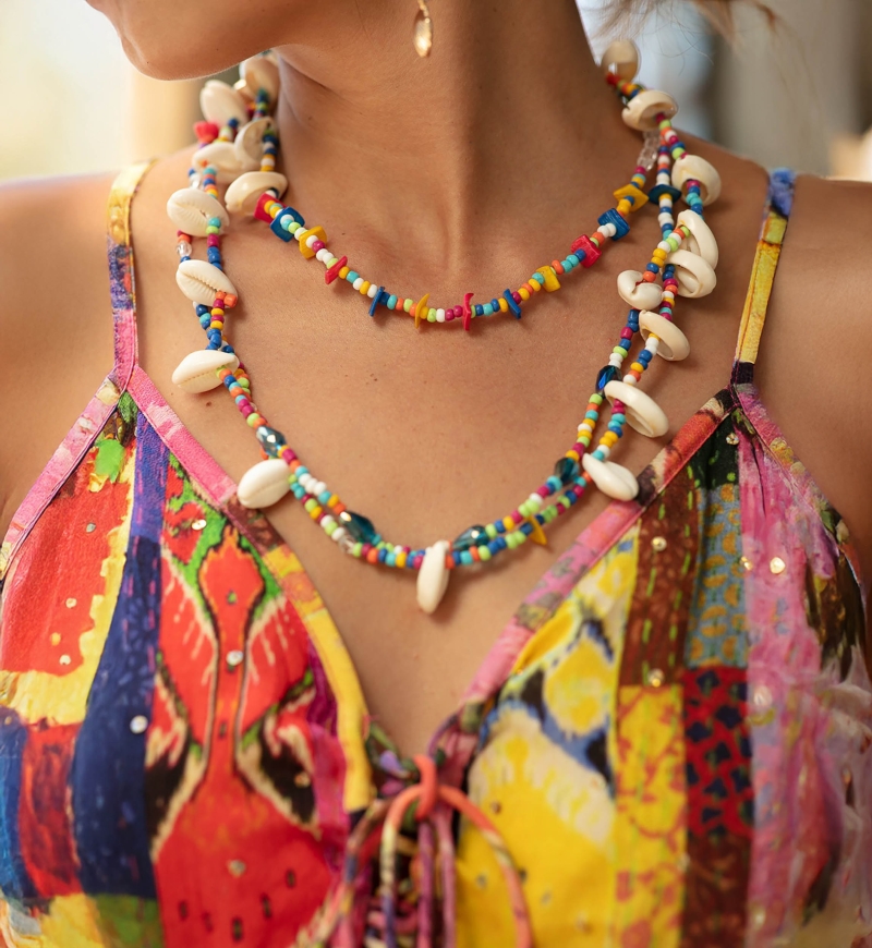 long fancy bohemian necklace KAIA - Miss June