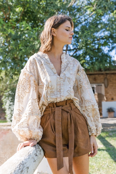 long sleeve bohemian blouse MARA - Miss June