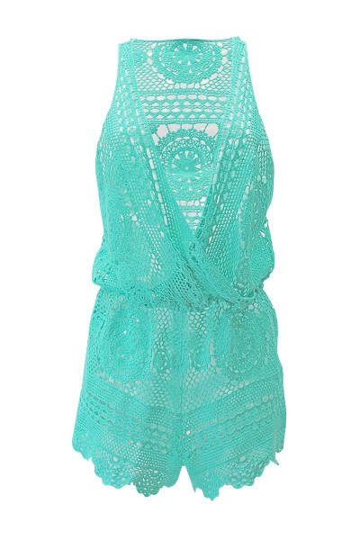 Crochet Rompers 100% Cotton Bohemian ANNA - Miss June Paris - 5