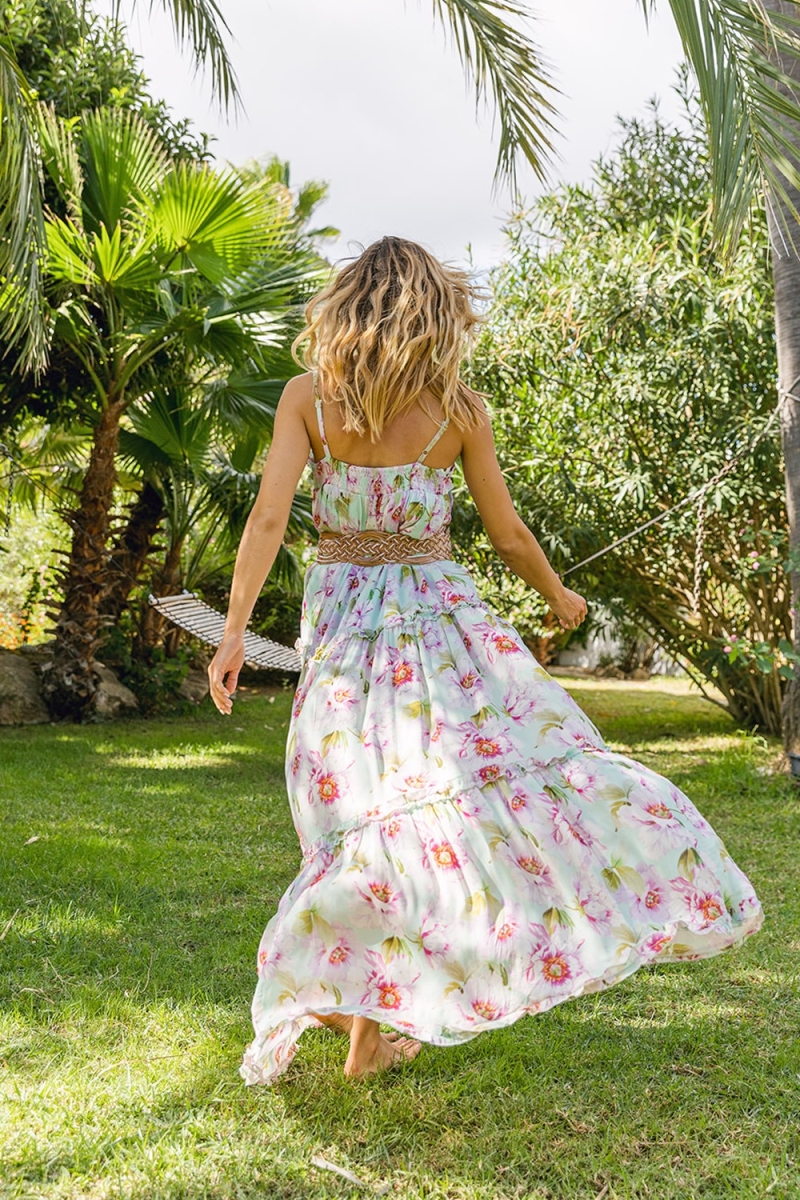 Vestido Largo Petal – Floral – Sin mangas – Miss June Paris – 3
