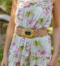 Robe Longue Petal -  fleurie - manches débardeur - Miss June Paris - 4