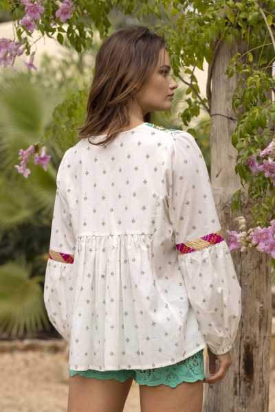 long sleeve bohemian blouse BRANDO - Miss June
