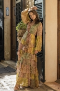 long sleeve bohemian chic long dress GEMINI - Miss June