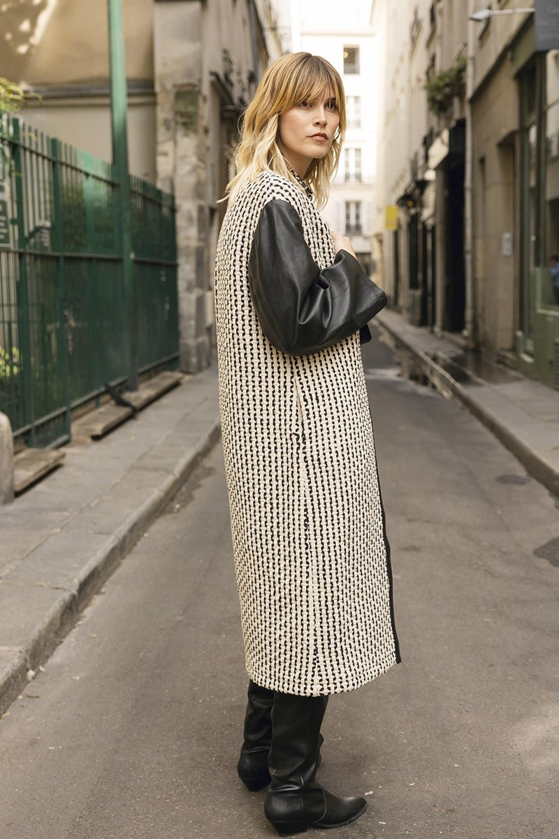 manteau long manche longue THELMA - Miss June