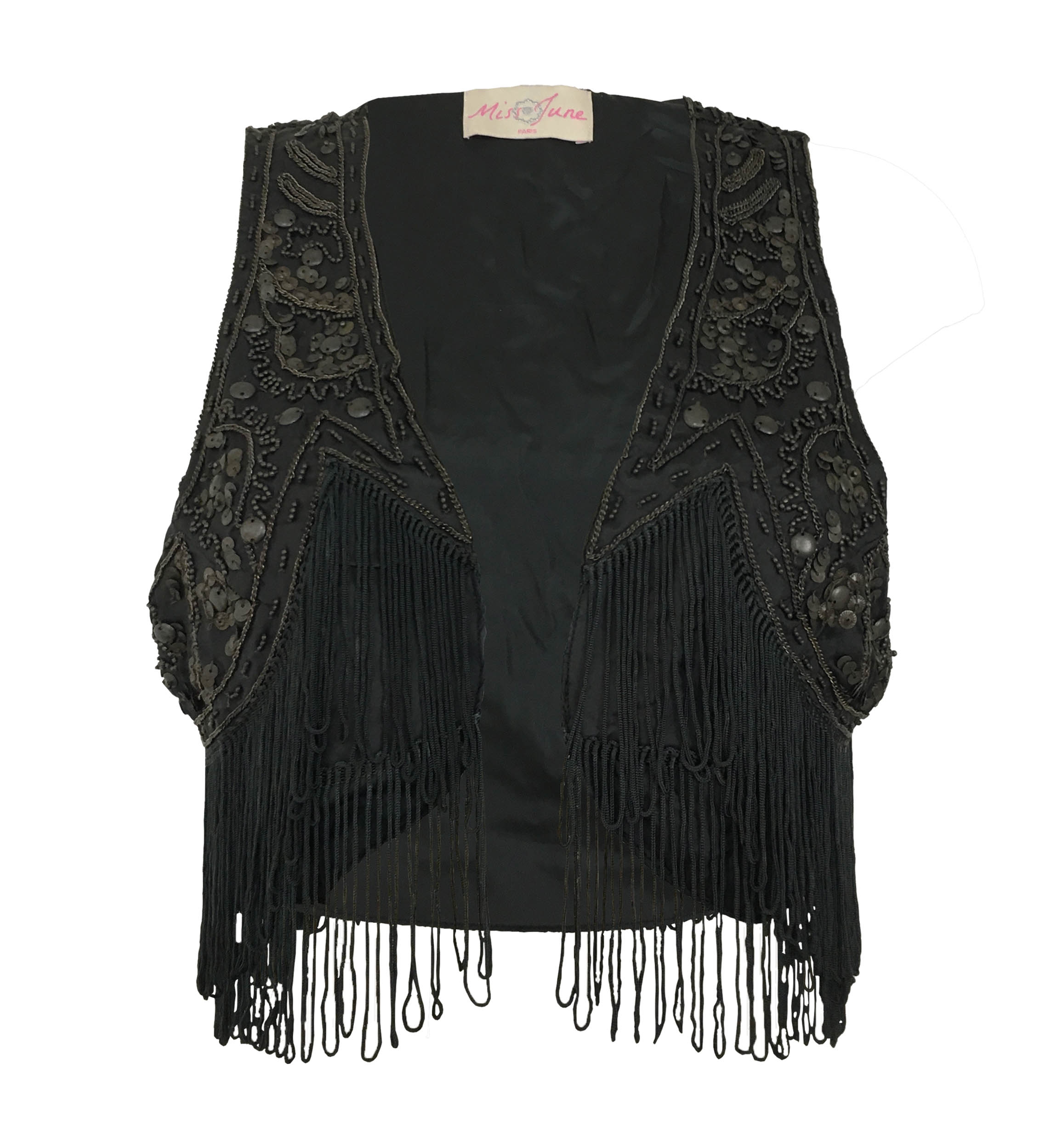 bolero gilet noir boheme DARIA - Miss June