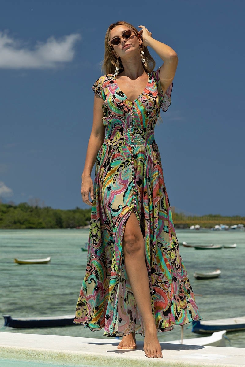 Vestido Largo Absinthe - Multicolor - Bohemio - Talla S/L - Miss June Paris - 2