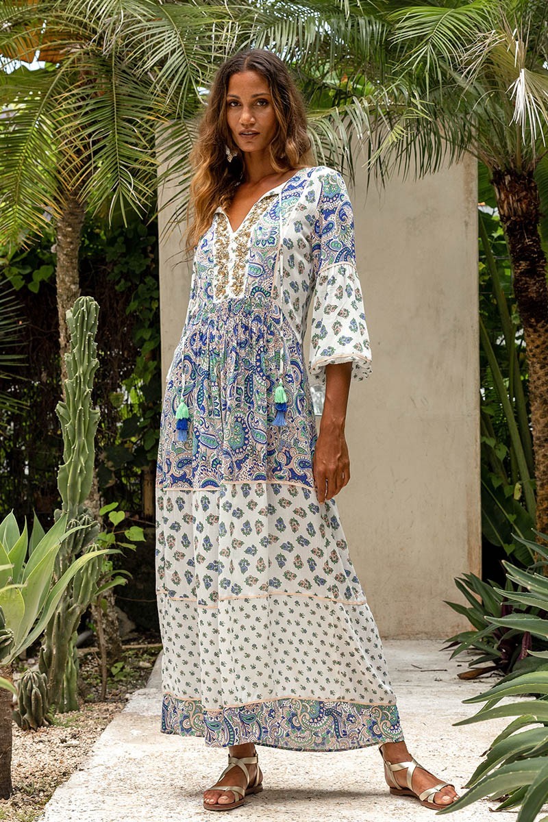 long sleeve bohemian long dress PETRA - Miss June