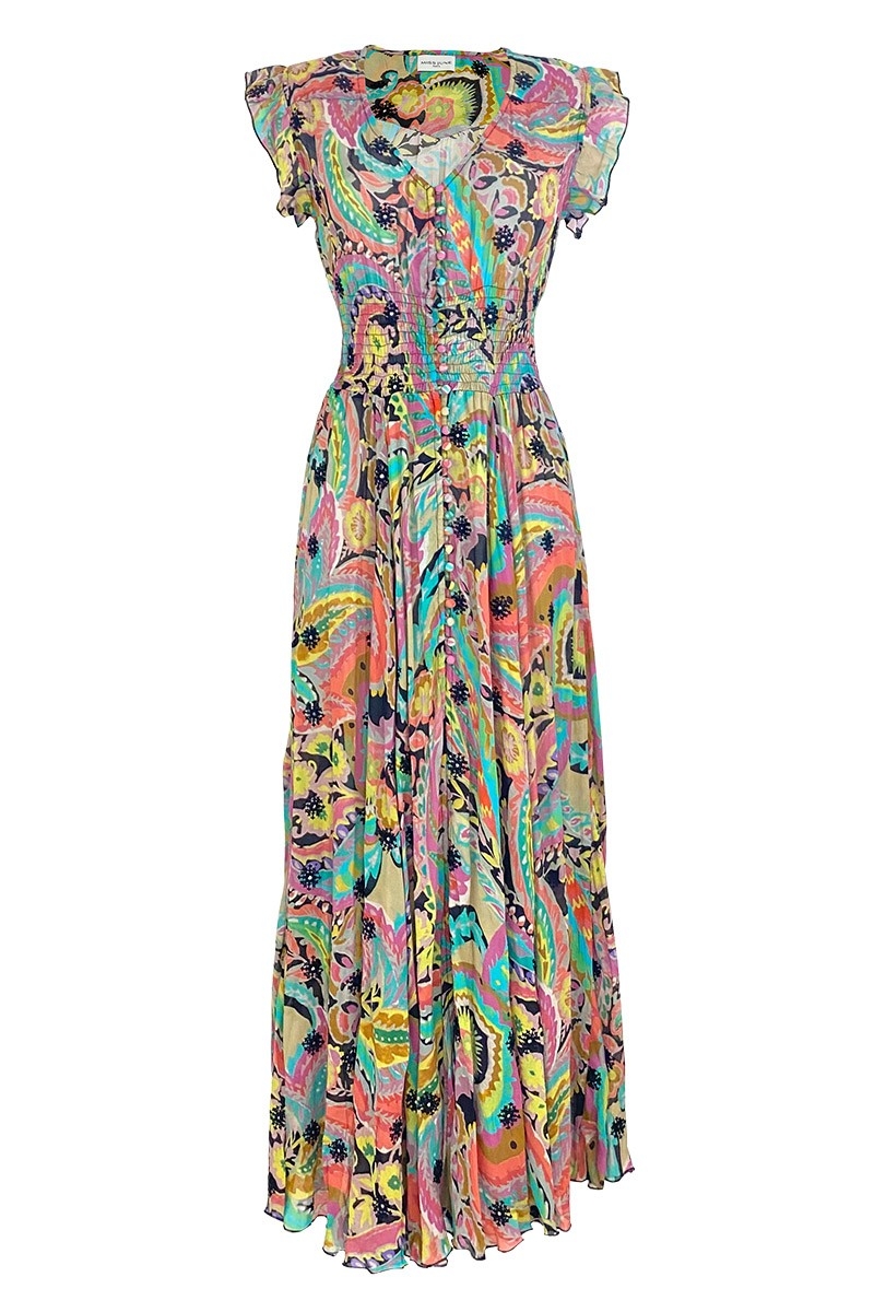 Vestido Largo Absinthe - Multicolor - Bohemio - Talla S/L - Miss June Paris - 5