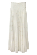 bohemian white long skirt AMANDA - Miss June