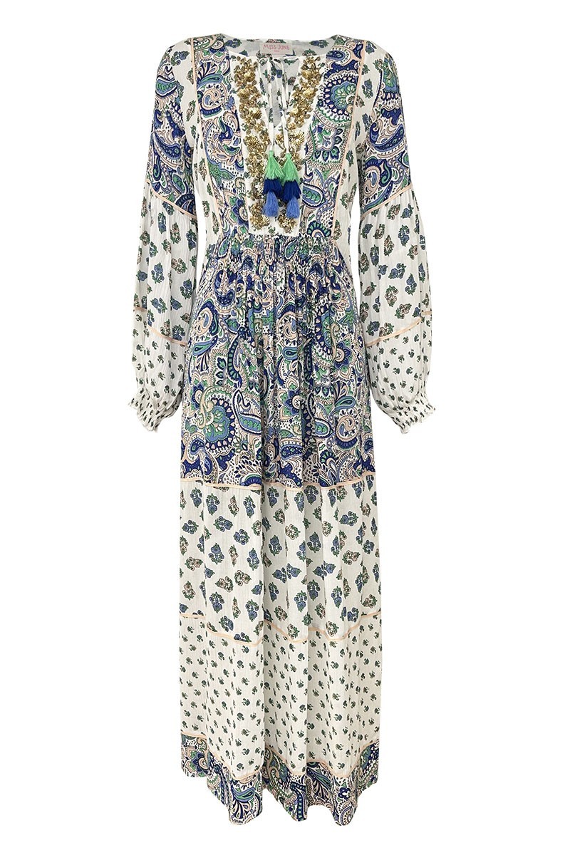 long sleeve bohemian long dress PETRA - Miss June